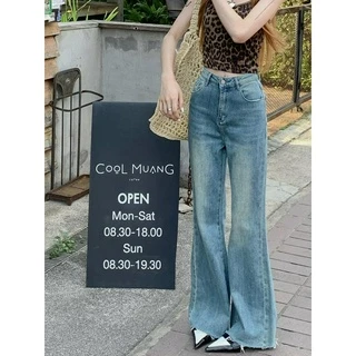 Quần Denim Ống Loe Thời Trang Dạo Phố Cá Tính 62974