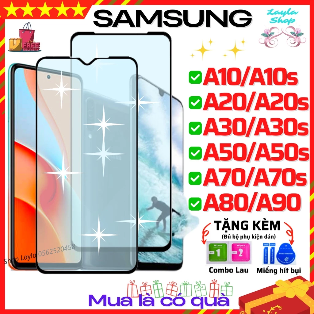 Kính Cường Lực Samsung A10/A10s/A20/A20s/A30/A30s/A50/A50s/A70/A70s/A80/A90 5G - Dán Full màn hình 111D cho điện thoại