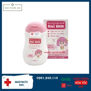 DUNG DỊCH VỆ SINH TRẺ EM CHO BÉ GÁI BIBI SKIN TỪ 2-15 TUỔI