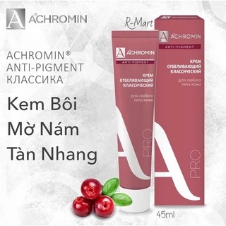 Kem mờ nám tàn nhang ACHROMIN Anti Pigment chính hãng Nga mẫu mới 45ml