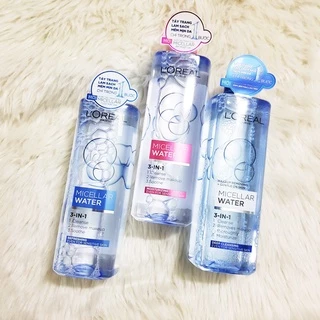 Nước tẩy trang Loreal Paris 3-in-1 Micellar Water làm sạch sâu 400ml