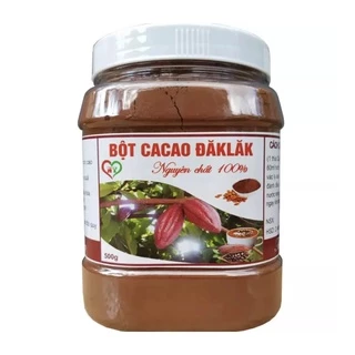 Bột Cacao Nguyên Chất Đăk Lăk Loại 1 - Bột Cacao Hộp 500gr