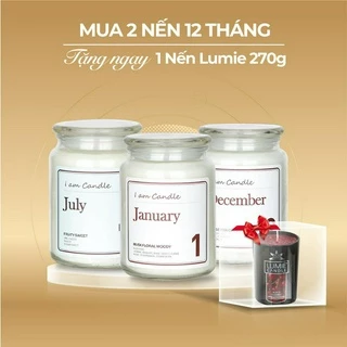 Nến Thơm Hàn Quốc 12 Tháng LUMIE CANDLE size 600g - Quà Tặng Ý Nghĩa