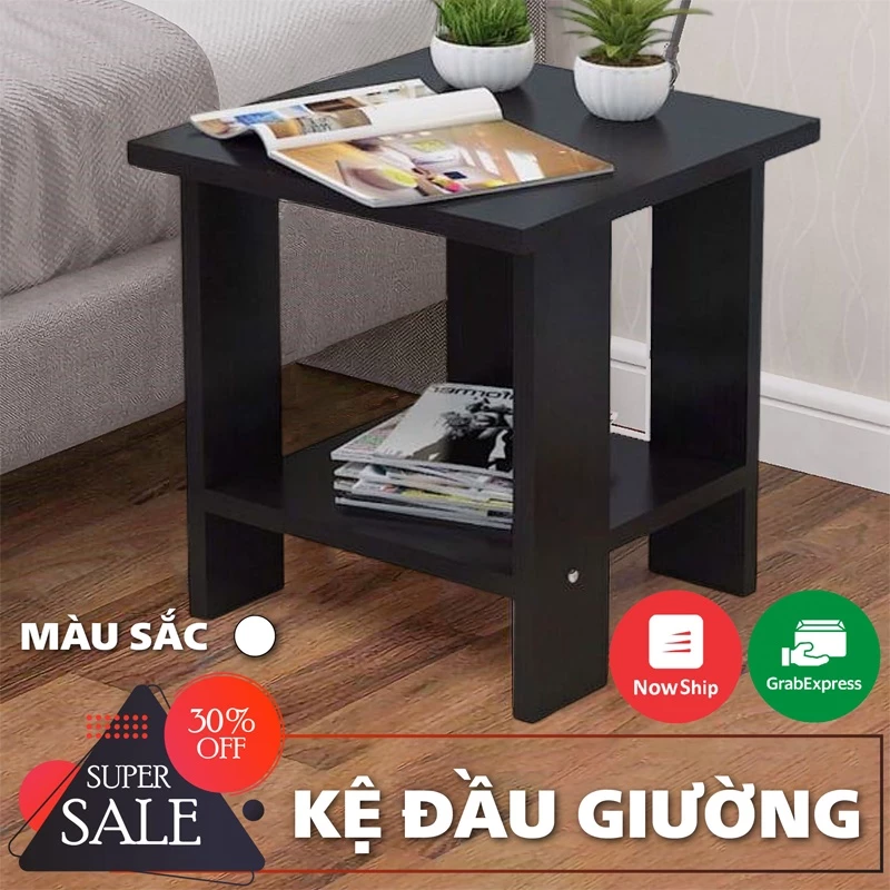 Kệ Đầu Giường Mini, Bàn Trà Nhỏ Chất Liệu Gỗ Cao Cấp