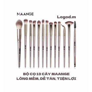 🤎Bộ Cọ 13 Cây MAANGE🤎 Lông Mềm Mịn, Dễ Sử Dụng, Tiện Lợi - Logod.m