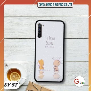 Ốp điện thoại OPPO Reno 3 5G/ Find X2 Lite lưng nhám viền cao su dẻo in hình