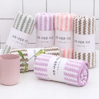 Khăn Mặt Hàn Quốc Cotton Kích Thước 30x50cm- Khăn Lông Cừu Siêu Thấm Nước