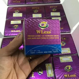 Kem Wleza Tím Ngừa Mụn trắng da chống nắng 15g