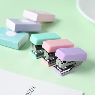 Kẹp Bấm Giấy Mini Bằng Kim Loại Màu Sắc Macaron