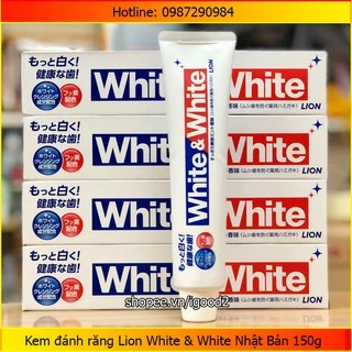 Kem đánh răng White & White Lion 150g Nhật Bản