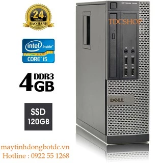 Case máy tính đồng bộ DELL Optiplex 7010 core i5 3470, ram 4gb, ổ cứng SSD 120gb