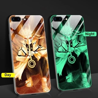 Ốp iPhone 15 Điện Thoại Kính Cường Lực Dạ Quang In Hình Naruto For iPhone 15 Pro Max iPhone 13 13 Pro Max 14 14 Pro Max Anti Crack Shockproof Casing