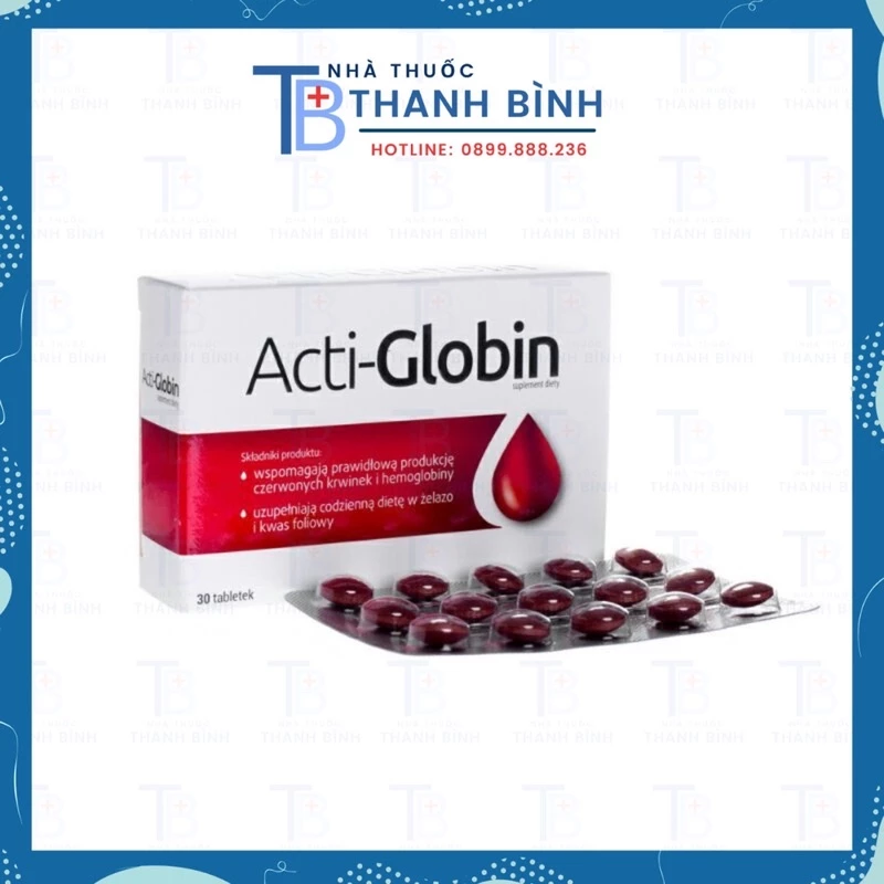 ACTI GLOBIN - Viên Uống Bổ Sung Sắt Ba Lan Cho Mẹ Bầu Và Người Thiếu Sắt