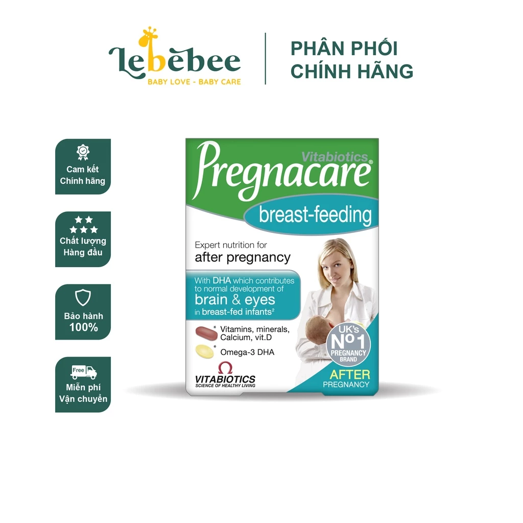 Vitamin tổng hợp cho mẹ sau sinh Pregnacare Breast feeding