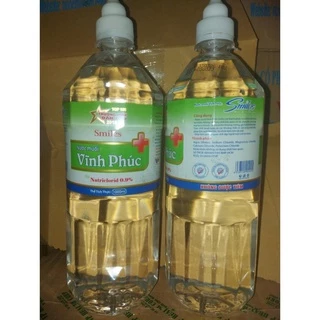 NƯỚC MUỐI VĨNH PHÚC 0.9% CHAI 500ML HOẶC 1000ML