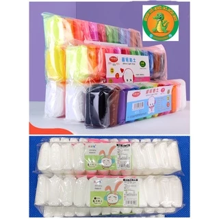 Đất sét tự khô , lốc 12 màu ( có lốc trắng ) đất nặn , softclay , butter slime