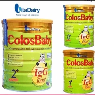 [ Quét mã tích điểm ]Sữa Colosbaby gold số 0+, Số 1+, Số 2+ loại 800g Date luôn mới