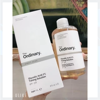 [BILL US  ] toner tẩy da chết THE ORDINARY GLYCOLIC ACID 7% TONING SOLUTION (PH ~ 3.6 )