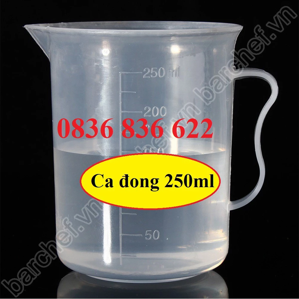 Ca Đong Nhựa 250ML-Có Vạch Phân Chia Định Lượng