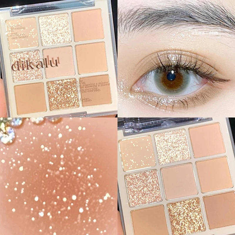 Bảng Phấn Mắt BEAUTY GLAZED 9 Màu Chống Thấm Nước Và Mồ Hôi