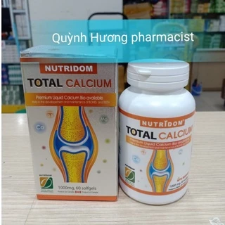 ( CHÍNH HÃNG ) TOTAL CALCIUM lọ 60 viên bổ sung canxi cho bà bầu