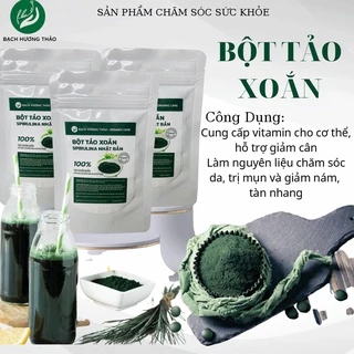 BỘT TẢO XOẮN SPIRULINA NHẬT BẢN | Bột nguyên chất dưỡng trắng da, mờ thâm n.ám | Bạch Hương Thảo