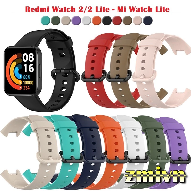 Dây đeo silicon thay thế cho Xiaomi Redmi Watch 1/2 / Mi watch lite Redmi Watch 2 lite mềm mịn