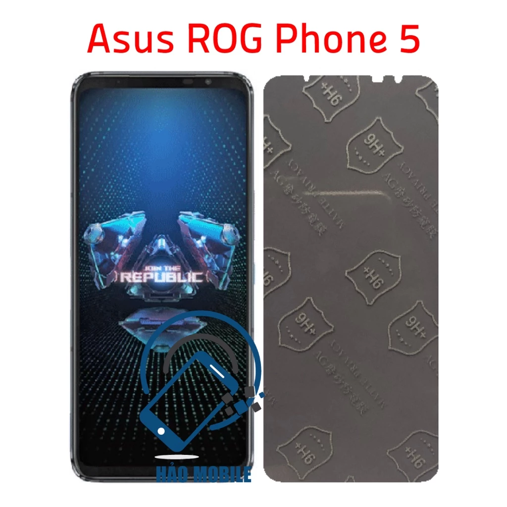 Dán chống nhìn trộm Asus ROG Phone 5 - Dán cường lực dẻo nano 9H+