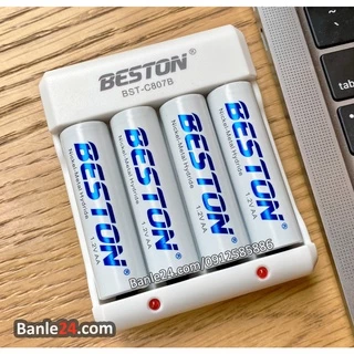 Combo pin AA/AAA kèm sạc hoặc pin rời hãng Beston dành cho mic không dây, máy ảnh, flash, điều khiển