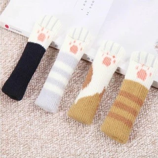 Tất len hình chân mèo cute bọc chân bàn chân ghế 🧦