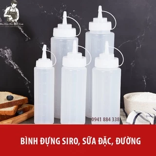 Bình Nhựa Đựng Sữa Đặc, Đường, Tương ớt