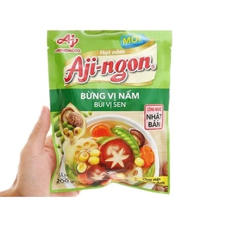 Hạt nêm nấm hương, hạt sen Aji-ngon gói 200g