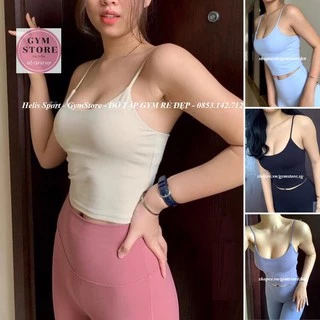 Áo Bra Tập Gym Yoga Hai Dây CÓ MÚT Croptop Thể Thao Nữ Thun Poly Thoáng Mát Cực Mịn Tôn Dáng 𝙎𝙤𝙡𝙤 𝙎𝙥𝙤𝙧𝙩𝙨𝙬𝙚𝙖𝙧 2081