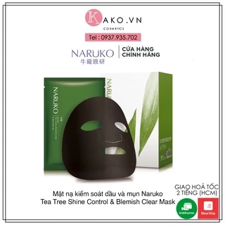 ( Bản Đài ) Mặt Nạ Tràm Trà Naruko Tea Tree Shine Control & Blemish Clear Mask