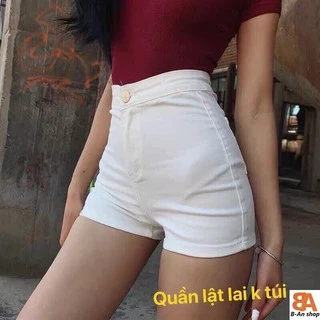 Quần shorts nữ không túi lưng cao kiểu mới