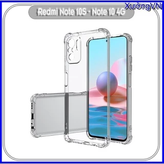 Ốp lưng silicon chống va đập trong suốt Xiaomi Redmi Note 10 4g - Note 10s