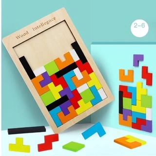 Xếp gạch tư duy bằng gỗ🌈Đồ chơi xếp hình Tetris🌈 Xếp gạch tư duy cho bé- Xếp hình tư duy bằng gỗ🌈 Bộ ghép hình gỗ tư duy