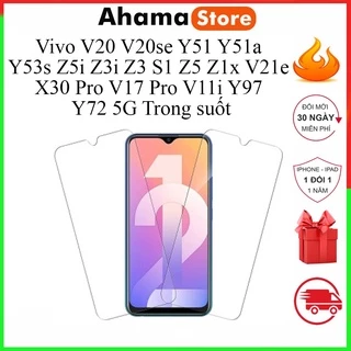 Kính cường lực vivo V20 V20se Y51 Y51a Y53s Z5i Z3i Z3 S1 Z5 Z1x V19 Neo V21 V21e X30 Pro V17 Pro V11i Y97 Y72 5G [THT]