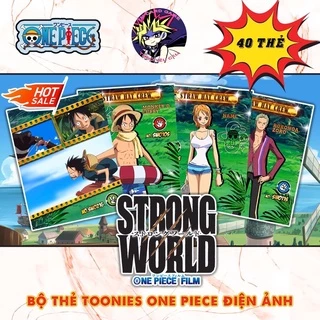 [Bộ Thẻ Bài] Toonies One Piece phiên bản điện ảnh xanh lá - Phim Strong World 40 Thẻ.