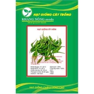 Hạt Giống Ớt Xiêm Xanh Thái Lan F1 KNS3374 - Gói 0.1gram