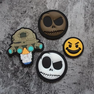 [Tùy chỉnh] Jack Skull Mini Luminous Evil Smiley Morale Badge ✷ ❈ Miếng dán Velcro PVC / Huy hiệu / băng tay / Biểu tượng trang trí cho áo khoác Jeans Mũ ba lô