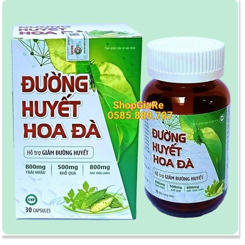 Viên Uống Tiểu Đường  Đường Huyết Hoa Đà Hỗ Trợ Giảm Đường Huyết  Giảm Biến Chứng Tiểu Đường Giảm cholesterol Máu