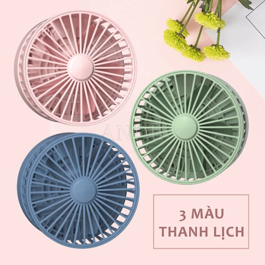 QUẠT TÍCH ĐIỆN GẤP GỌN CÓ ĐẾ ĐỂ BÀN XOAY 360 ĐỘ(ranh ngang)