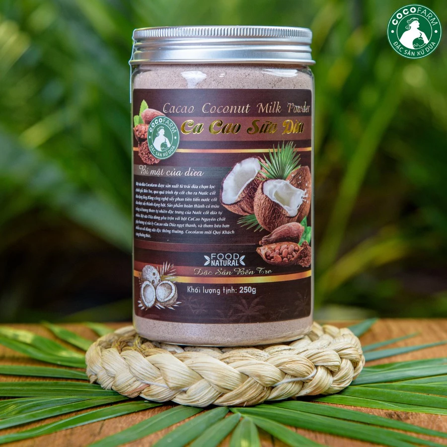 Bột CACAO Sữa Dừa Cocofarm