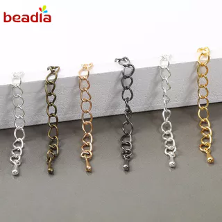 BEADIA Set 10 Phụ Kiện Nối Dài Vòng cổ/Vòng Đeo Tay Thủ Công 6 Màu DIY