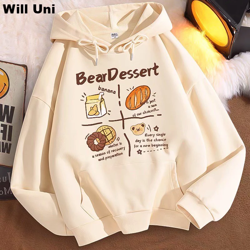 ÁO HOODIE BEAR DESSERT BE nam nữ Form rộng WILL -  khoác nỉ form Unisex