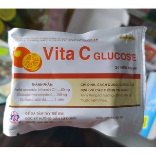 Vita C gói 24 viên ngậm bổ sung vitamin C