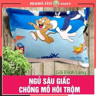 Gối đinh lăng cho bé, Gối đinh lăng cho bé sơ sinh [ chống mồ môi / chống giật mình giúp bé ngủ ngon ]