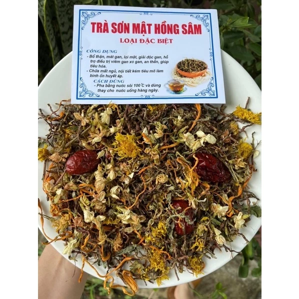 500g Trà Sơn mật Hồng sâm loại đặc biệt