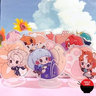 STANDEE mini game GENSHIN IMPACT ver TÍ NỊ mô hình 8cm mica trưng bày in hình anime chibi